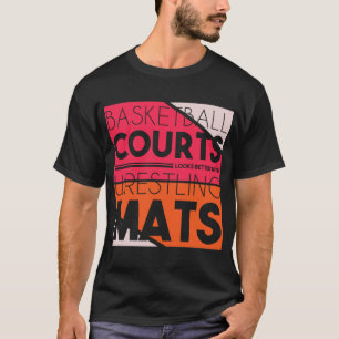 Basketbollskurarna ser bättre ut med brottningsmat t shirt