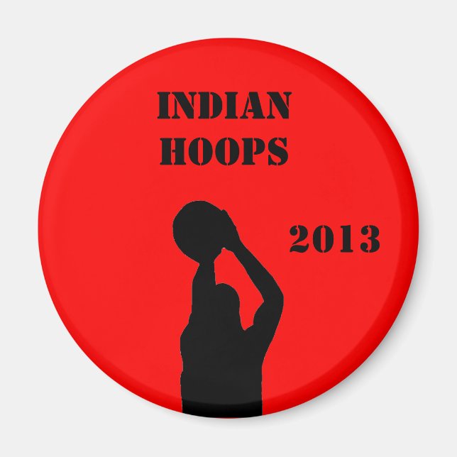 Basketbollslag Magnet (Framsidan)