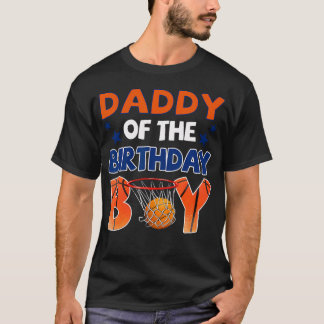 Basketbollspappa till födelsedagsfamiljen t shirt