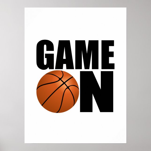Basketbollspel på poster (Framsidan)