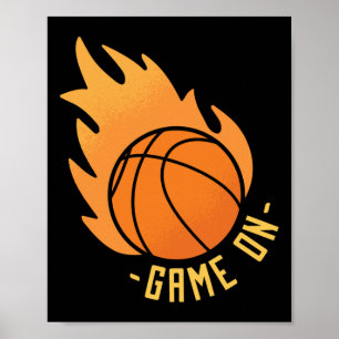 Basketbollspel på poster