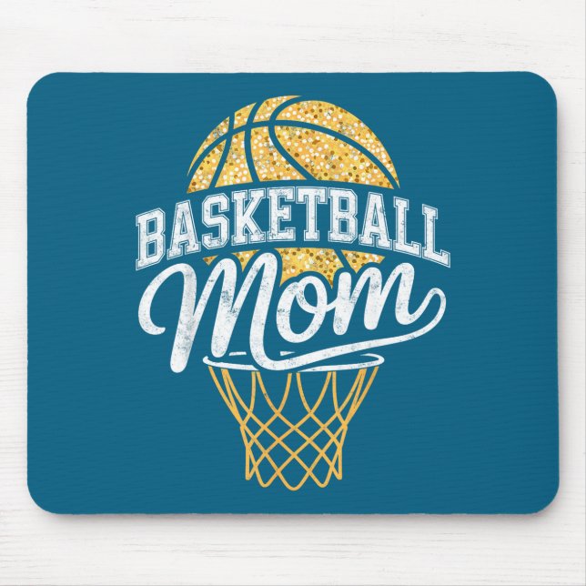 Basketbollspelande mamma mor Hoops Musmatta (Framsidan)