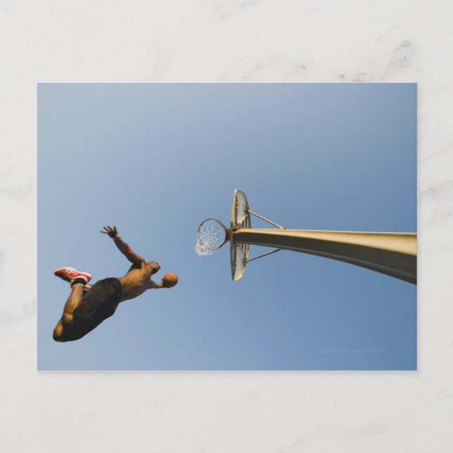 Basketbollspelare 2 vykort (Framsida)