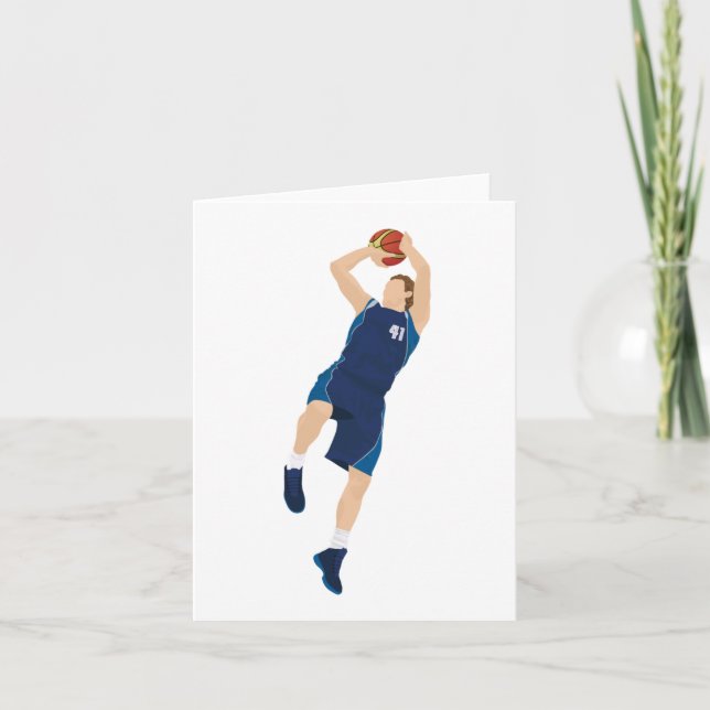 Basketbollspelare 3 poäng kort (Framsida)