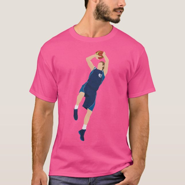 Basketbollspelare 3 poäng t shirt (Framsida)