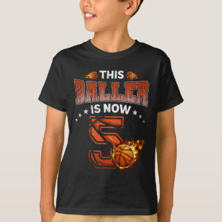 Basketbollspelare 5:e födelsedag - Boys Basketball T Shirt