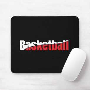 Basketbollspelare Abstrakt Svisch - Ordkonst Musmatta
