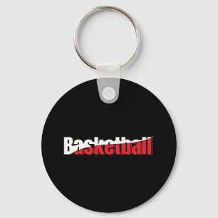 Basketbollspelare Abstrakt Svisch - Ordkonst Nyckelring