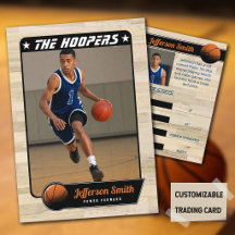 Basketbollspelare anpassningsbar byteskort