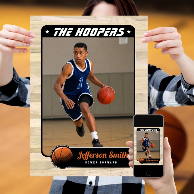 Basketbollspelare anpassningsbar poster (A stylish way to build a unique basketball poster)