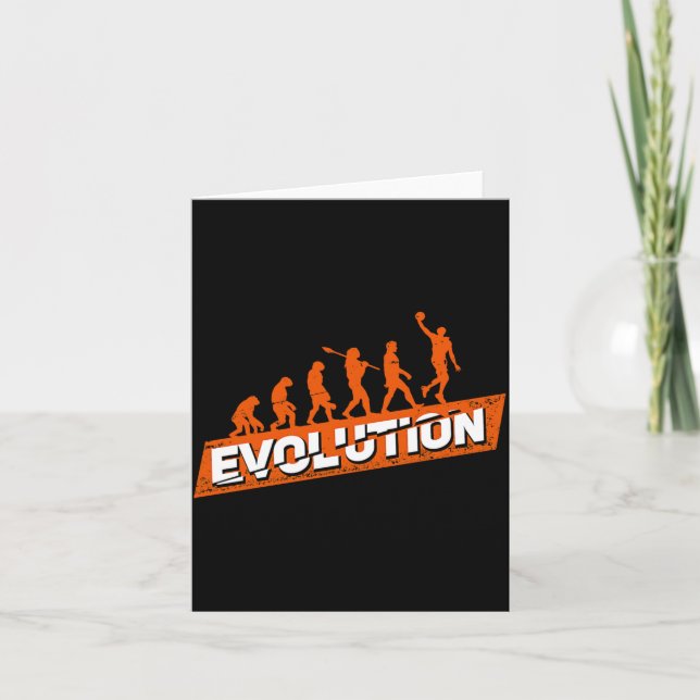 Basketbollspelare Evolution Present Design Kort (Framsida)
