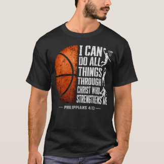 Basketbollspelare Jag Kan Göra Alla Ting Genom T Shirt