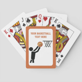 Basketbollspelare med boll spel kort