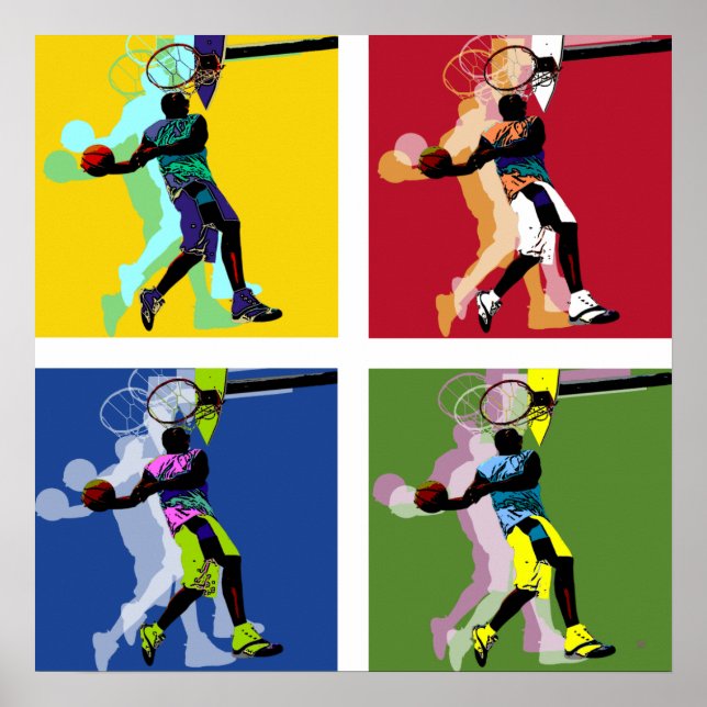 Basketbollspelare poster (Framsidan)