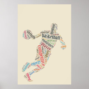 Basketbollspelare Poster