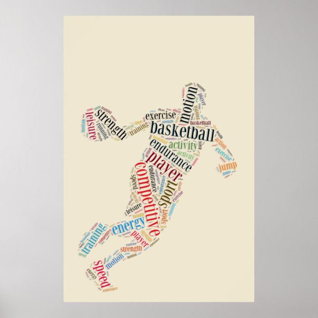 Basketbollspelare Poster (Framsidan)