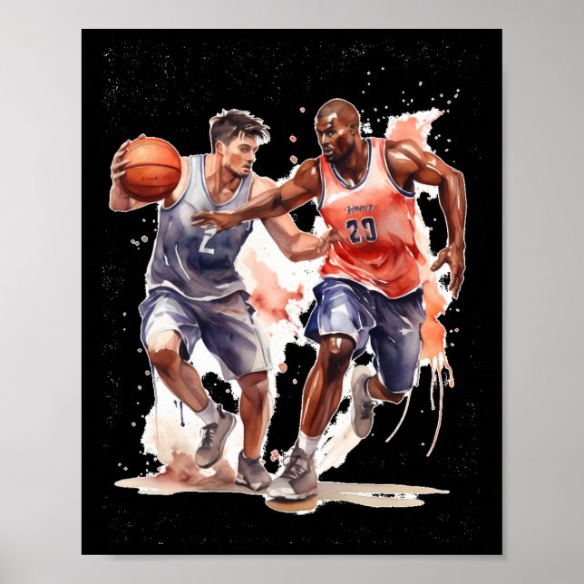 Basketbollspelare Poster (Framsidan)