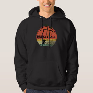 Basketbollspelare slam dunk vintage-återstart hoodie