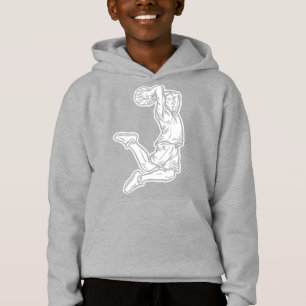 Basketbollspelare som gör Slam dunk Light Design T Shirt