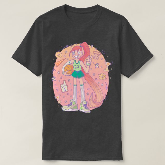 Basketbollspelare T Shirt (Design framsida)