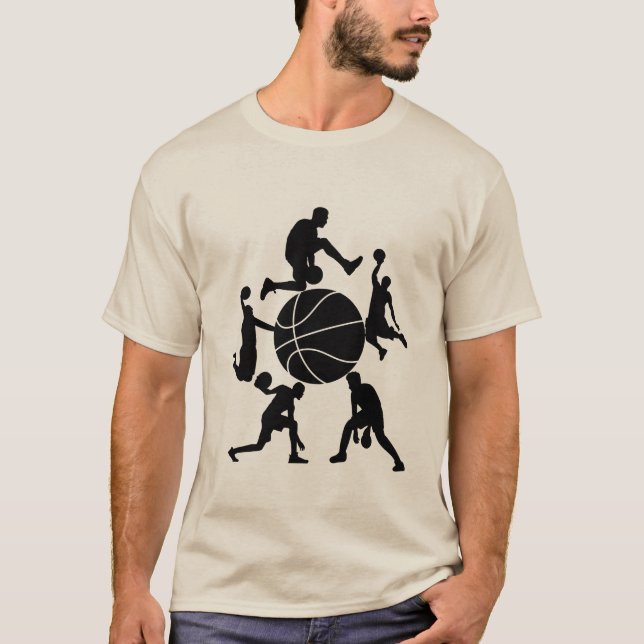 Basketbollspelare t-shirt (Framsida)
