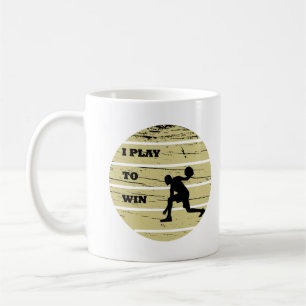 Basketbollspelare vintage sunset retro stil kaffemugg