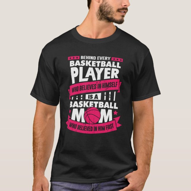 Basketbollspelaren Mamma Mor Gift T Shirt (Framsida)