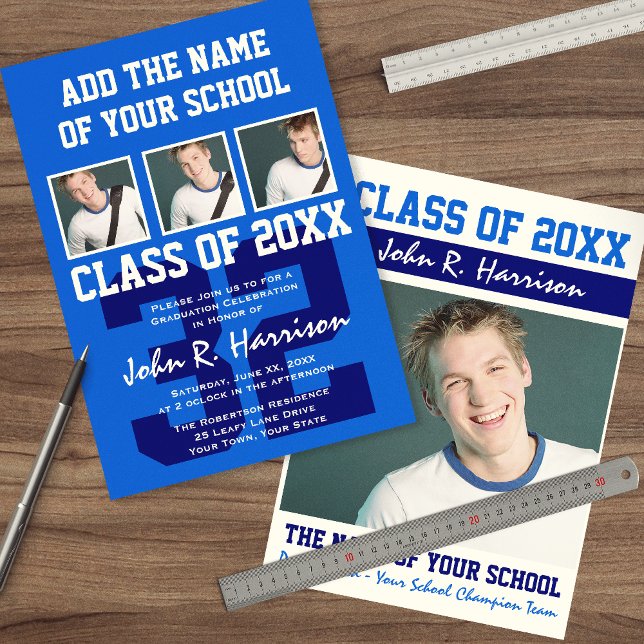 Basketbollspelaren Sports Studenten Shirt Number Inbjudningar (Skapare uppladdad)