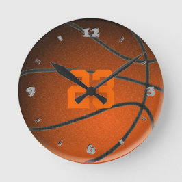 Basketbollspelarnummer, rund klocka