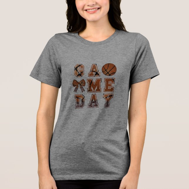 Basketbollspelsdag T-Shirt (Framsida)