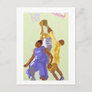 Basketbollspelskonst Vykort