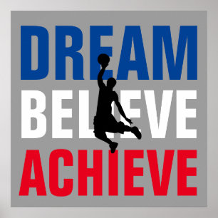 Basketbollsport Motiv inspirationslös unik Poster