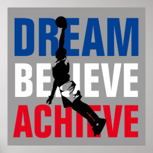 Basketbollsport Motiv inspirationslös unik Poster
