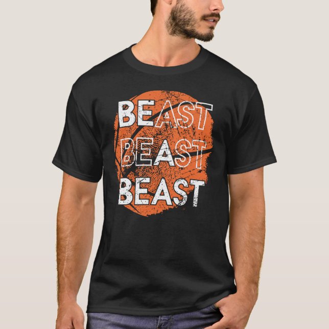 Basketbollsportarna är utspridda i Beast T-S T Shirt (Framsida)
