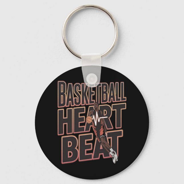 Basketbollspuls - Basketball Breaker - Låt oss gör Nyckelring (Framsida)