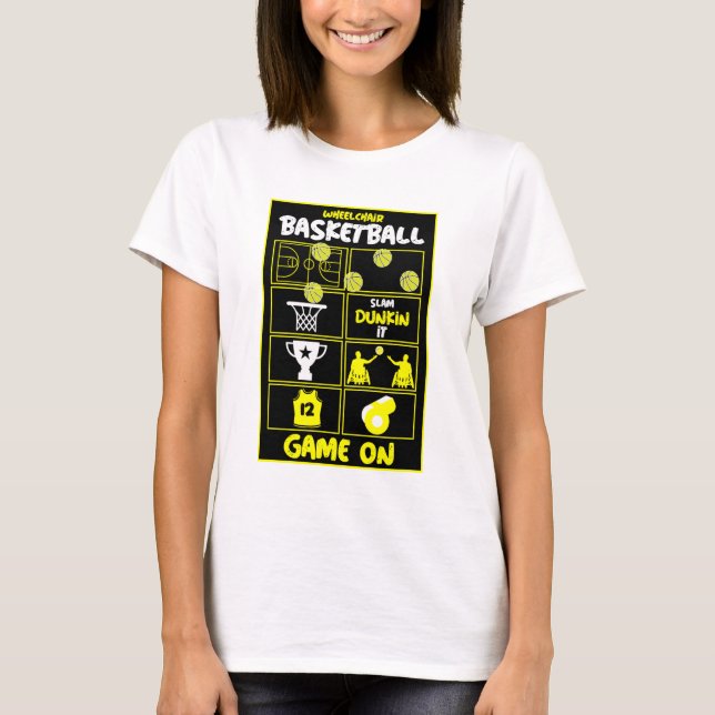 Basketbollsspelare T-Shirt (Framsida)