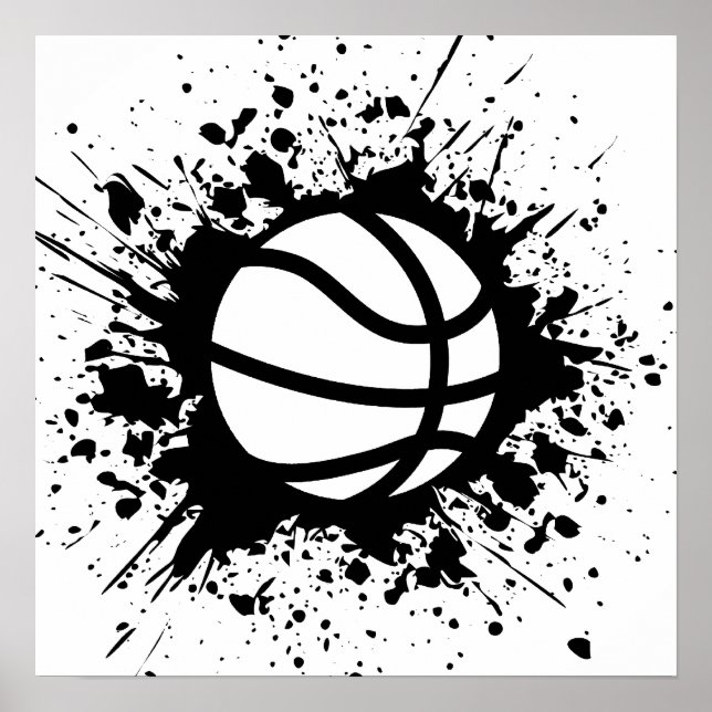 basketbollstänk poster (Framsidan)