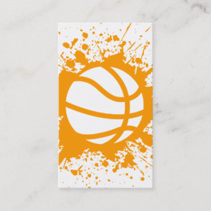 basketbollstänk visitkort