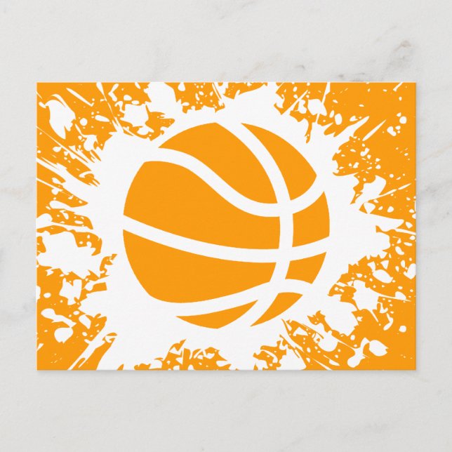 basketbollstänk vykort (Framsida)