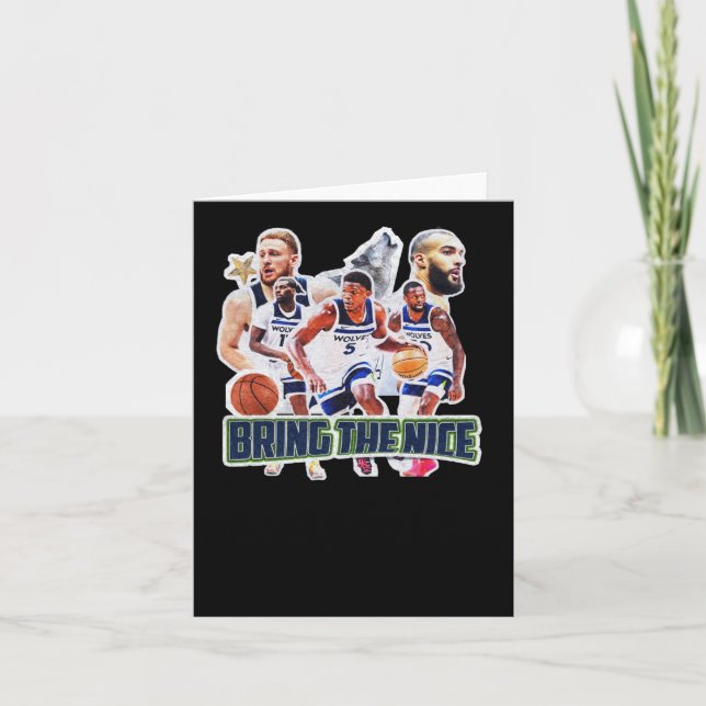 Basketbollteamet Minnesota Square Design 1 Kort (Framsida)