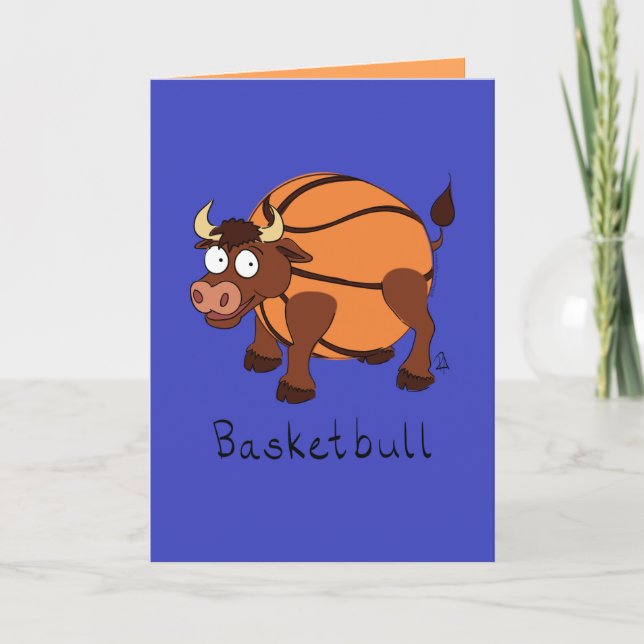 Basketbull - Ljutt Basketball Bullenkort Kort (Framsida)