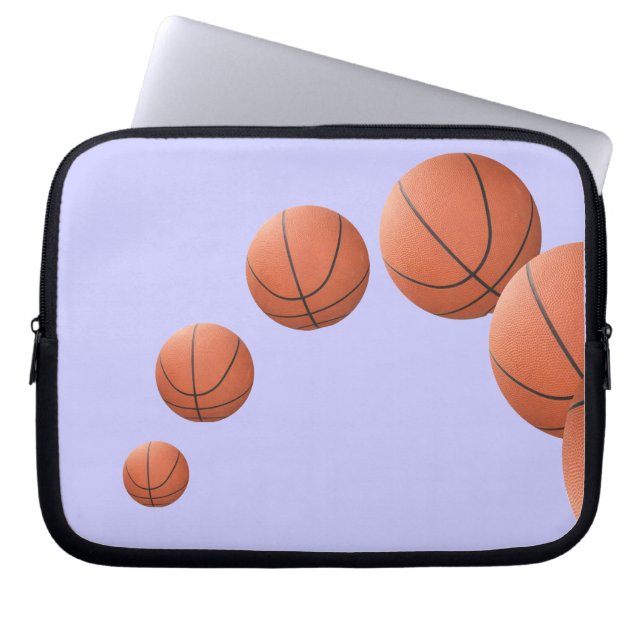 Basketbullar i Luft Laptop Fodral (Framsidan)
