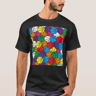 Basketbullar med flera Färg - Basketboll T Shirt