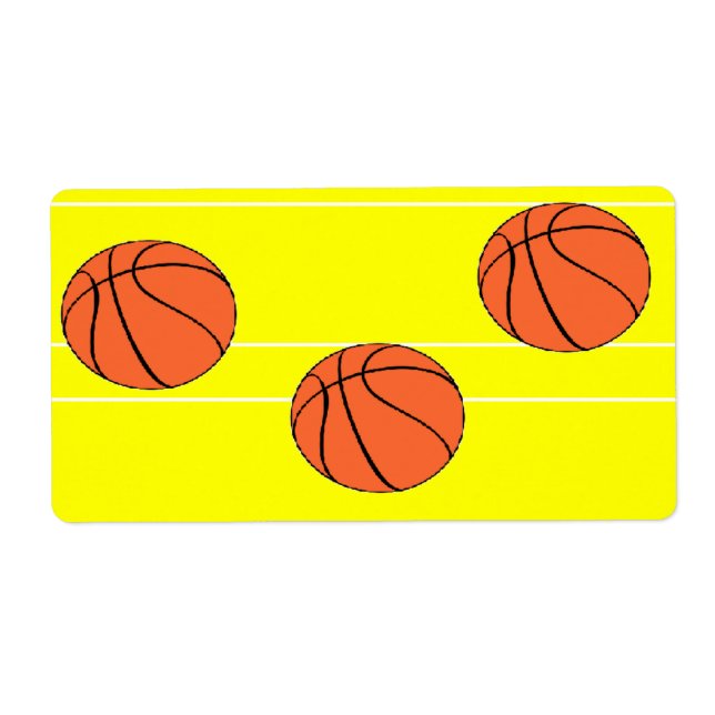 Basketbullar mönster på fraktsedel (Framsidan)