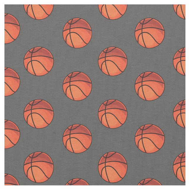 Basketbullar på Mörk Grått Tyg (Närbild)