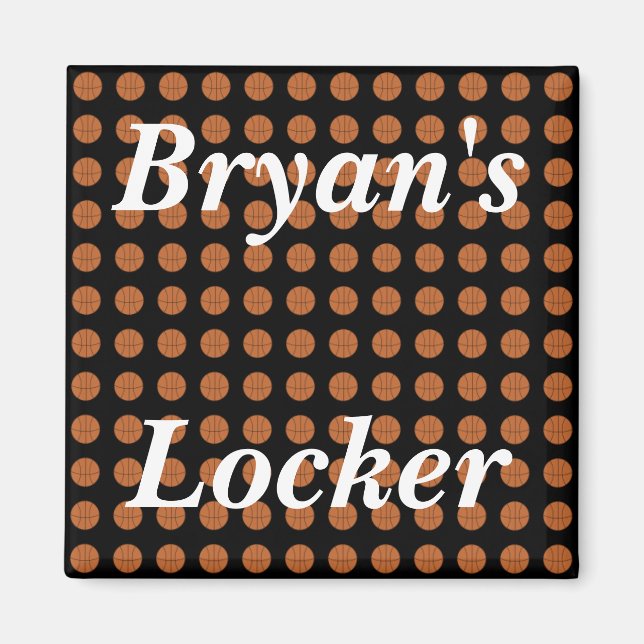 Basketbullers Personlig Locker Magnet (Framsidan)