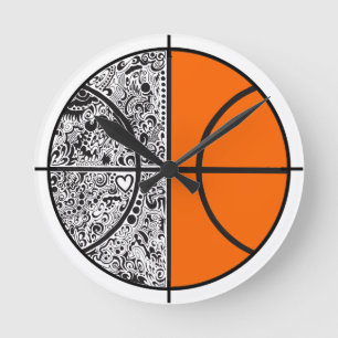Basketchip Rund Klocka