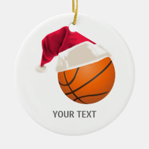 basketchristmas julgransprydnad keramik