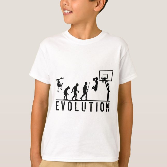 Basketevolution av manen tee shirt (Framsida)
