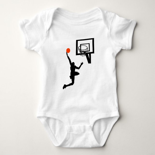 Basketfigur som gör en Layup Tröja (Framsida)